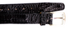 Belvedere Caiman Belt - Black Genuine Caiman Crocodile Shoe