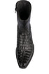 Caiman Tail Short Black Boots