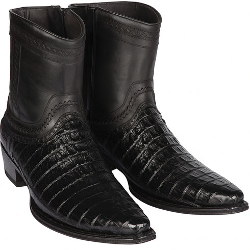 Caiman Tail Short Black Boots