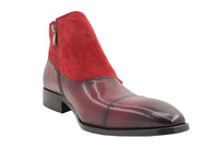 Carrucci Calf & Suede Three Buckles Monk Chukka Boot