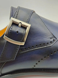 Carrucci Calfskin Single Monk Loafer