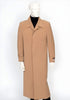 Men's Camel 4 Buttons Full Length All Weather Coat Duster Maxi Coat