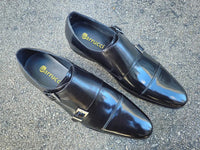 Carrucci Cap Toe Double Monk Strap Shoe