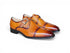 Carrucci Cap Toe Monk Strap Shoes - Luxury Leather