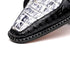 Marco Di Milano Caribe Men's Shoes Newspaper & Black Exotic Hornback Crocodile Skin Derby Oxfords