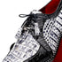 Marco Di Milano Caribe Men's Shoes Newspaper & Black Exotic Hornback Crocodile Skin Derby Oxfords
