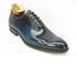 Mens Carrucci Hand Painted Oxford Lace Up Dress Shoe in Charcoal Grey