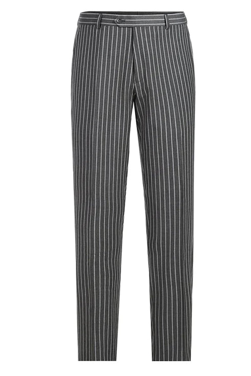 1920s Mens Suit - 1920s Mens Outfit - 1920s costume Bold Pinstripe Suit in Charcoal Grey