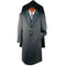 Charcoal Gray Single Breasted Wool Blend Topcoats / overcoat