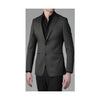 Charcoal Grey Slim Fit Two Buttons Solid Sport Coat Jacket