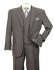 Pleated Dress Men Suits - Mens 2 button Pleated Pant Double Breasted Charcoal Grey Suit