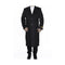 Mens Charcoal Three Button Fur Collar Big And Tall Overcoat