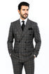 Charcoal with Blue Plaid by Rossiman