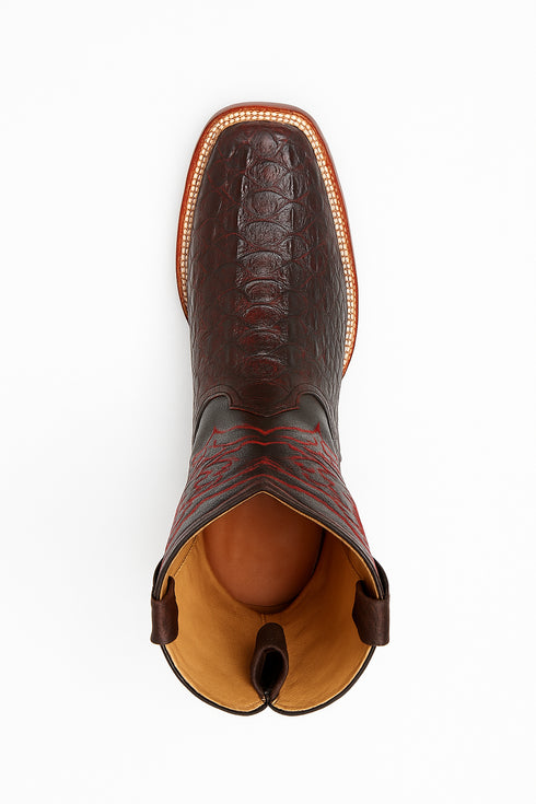 Botas Cuadrada de Cocodrilo Caiman Lomo