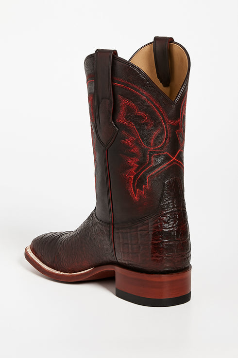 Botas Cuadrada de Cocodrilo Caiman Lomo