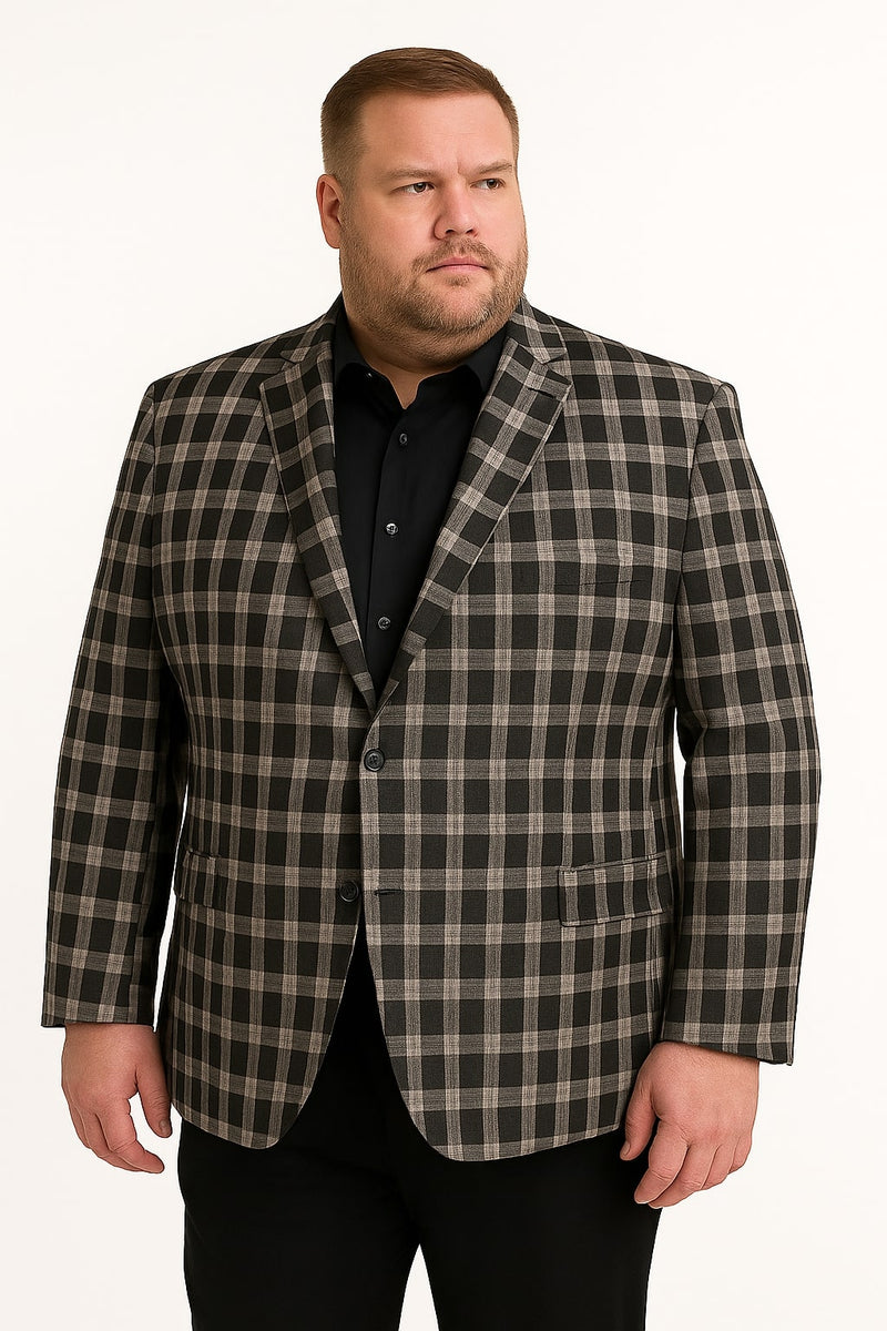 Black Windowpane Blazer - Blazer Plaid Blazer - Sportcoat main image 1