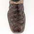 Ferinni Boot - Mens Dress Cowboy Boot - Ferrini Bronco Men's Print Pirarucu Fish Boots Handcrafted Chocolate in Chocolate