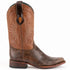 Ferinni Boot - Mens Dress Cowboy Boot - Ferrini Men's Santa Fe Leather Boots Handcrafted - Chocolate in Chocolate