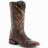 J Toe Cowboy Boots - J Toe Western Boots - Ferinni Boot - Mens Dress Cowboy Boot - Ferrini Jesse Men's Print Alligator Boots Handcrafted Chocolate in Chocolate Color