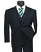 Pleated Dress Men Suits - Mens Classic Fit Vested Banker Pinstripe Navy Blue Suit