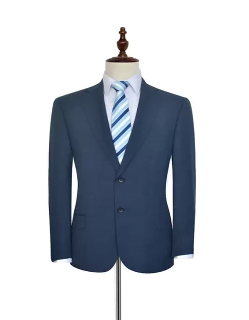Classic Notch Lapel Navy Suits for Men Dark Blue Mens
