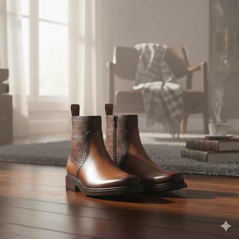 Honey Hand Painted Dress Shoe