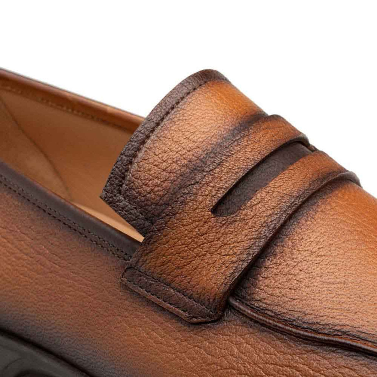 Mens Mezlan Cognac Soft Bottom Deer Boot
