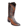 Los Altos Rustic Cognac Python European Square Toe Men’s Boot