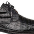 Men's Cratos Genuine Crocodile Black Derby Shoes By Mezlan Made In Spain Brand