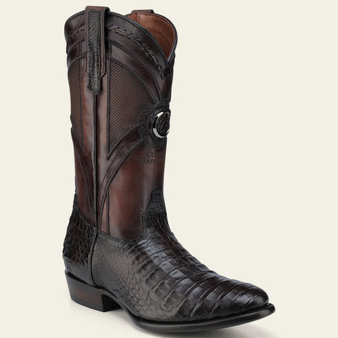 Cuadra Boots brown caiman belly