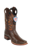 Wild West Botas de Avestruz Horma Rodeo Brown