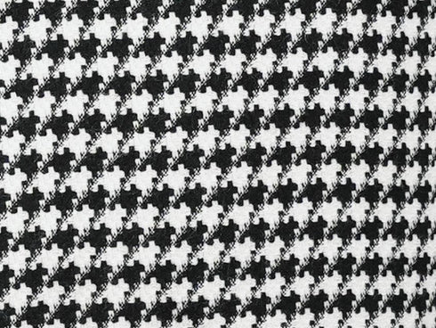 Black Houndstooth Hybrid Fit Double Breasted Jacket