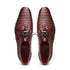 Marco Di Milano Lacio Men's Shoes Wine Exotic Crocodile Derby Oxfords