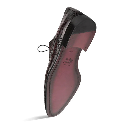 Giovane Crocodile Derby Burgundy By Mezlan Made In Spain Brand