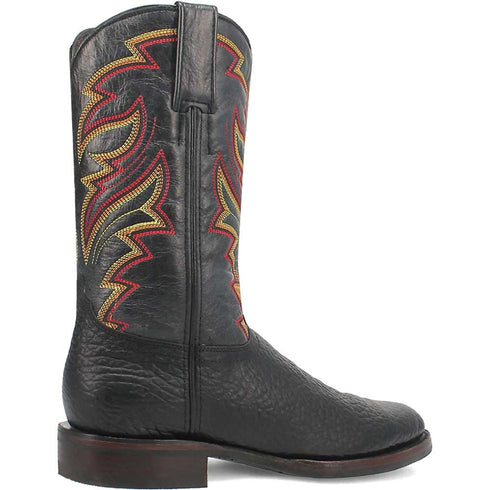 Dingo Round Toe Black Western Leather Boots