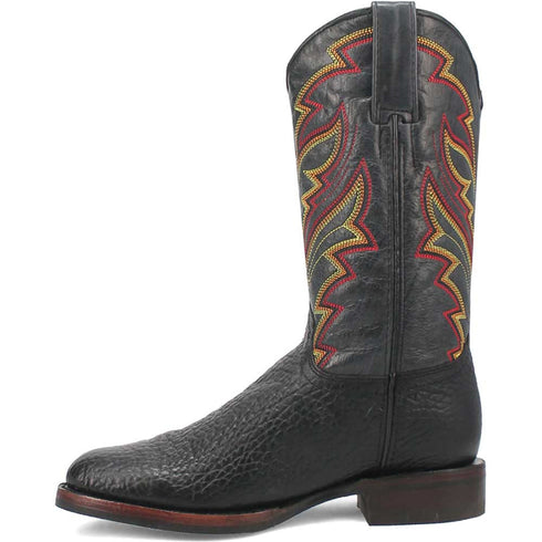 Dingo Round Toe Black Western Leather Boots