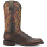 Dingo Round Toe Brown and Orange Western Leather Boots