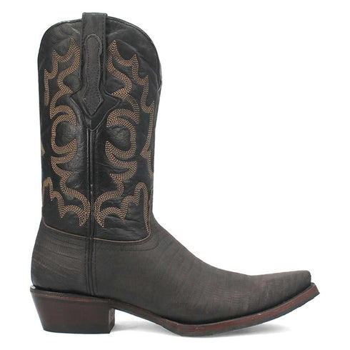 Dingo The Duke Black Snip Leather Western Boots