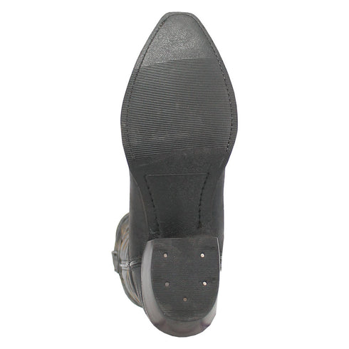 Dingo The Duke Black Snip Leather Western Boots