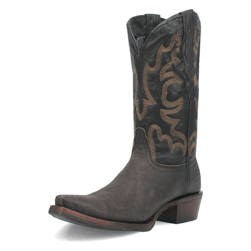 Dingo The Duke Black Snip Leather Western Boots