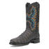 Dingo Round Toe Black Leather Boots