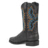 Dingo Round Toe Black Leather Boots