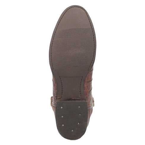 Dingo Round Toe Brown Leather Boots