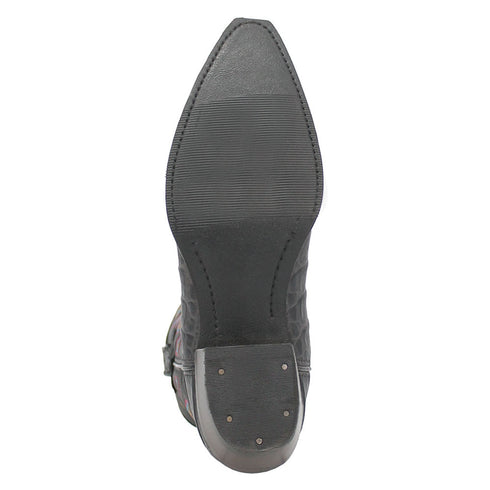 Dingo Black Gator Print Snip Toe Cowboy Boot