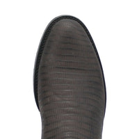 Dingo Black Lizard Print Leather Boots