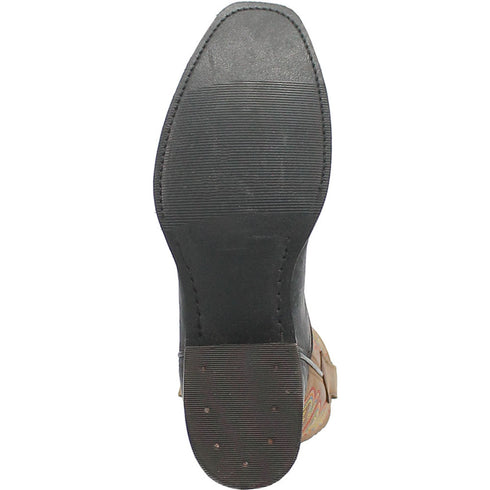 Dingo Black and Tan Snoot Toe Leather Western Boots