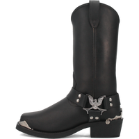 Chopper Leather Harness Biker Boot