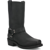 Dingo Black Oil Resistant Leather Mens Biker Boot