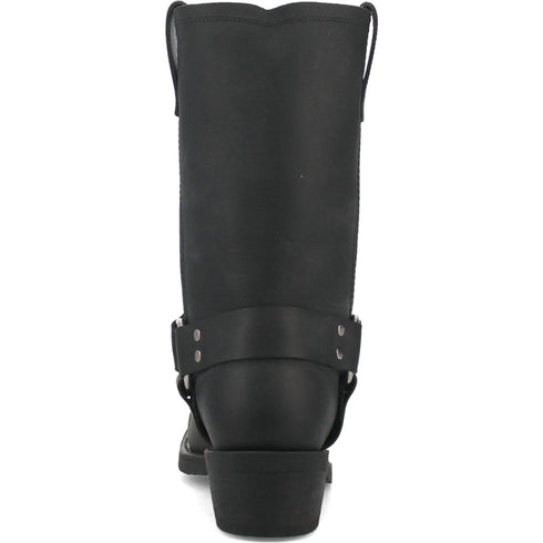 Dingo Black Oil Resistant Leather Mens Biker Boot