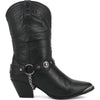 Dingo Olivia Black Pigskin Women Leather Boots